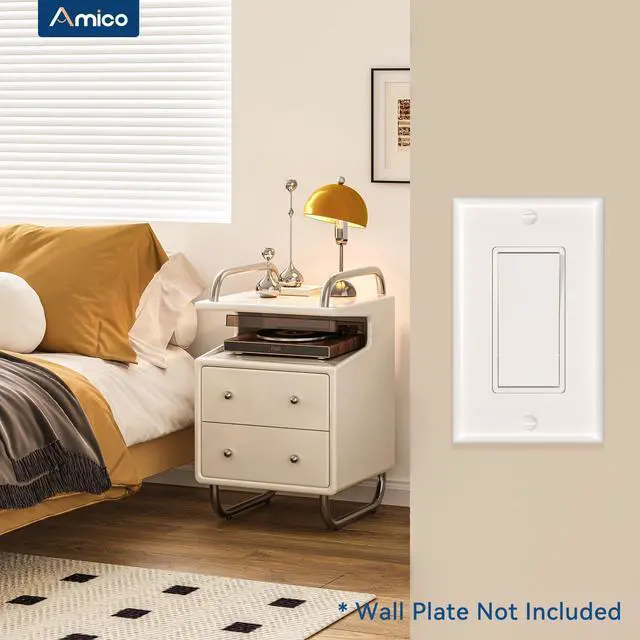 Alt view image 5 of 7 - 30 Pack Single Pole Light Switch, UL Listed, 15A 120/277V