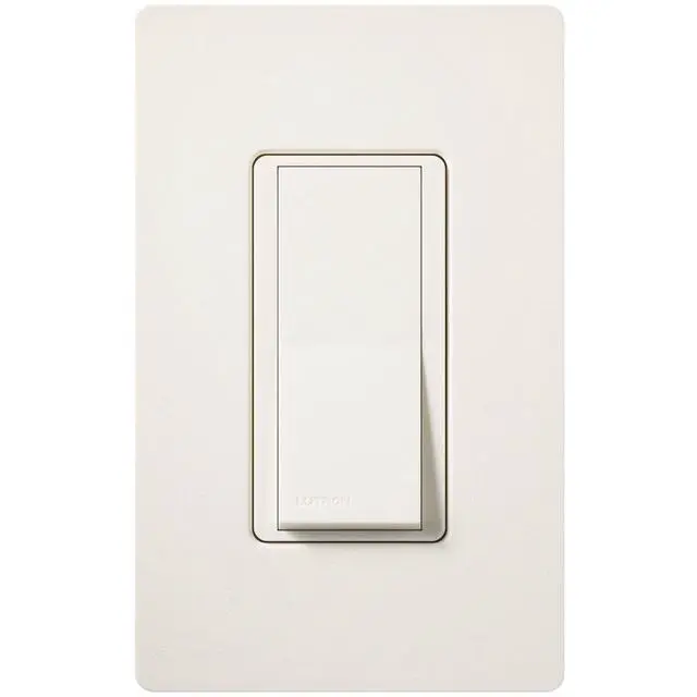 Alt view image 2 of 5 - Claro 15 Amp Single-Pole Rocker Switch with Locator Light, SC-1PSNL-BI, Biscuit