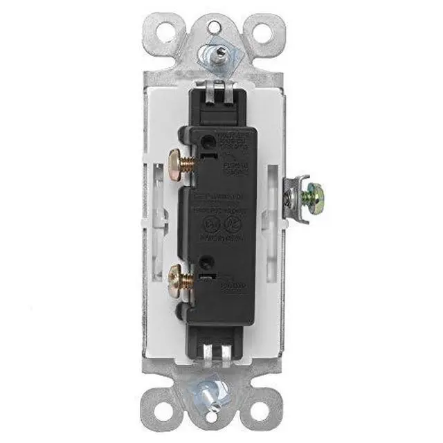 Alt view image 3 of 7 - 15A Momentary Contact Decorator Switch for Garbage Disposals & Garage Doors, Single Pole, 120277VAC, UL Listed, White (YQDS115-M)