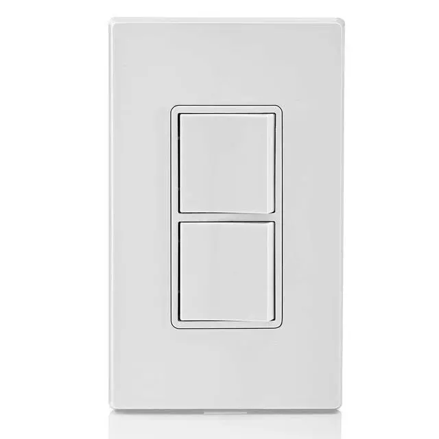 Alt view image 4 of 4 - 15 Amp, 120/277 Volt, Decora Single-Pole, AC Combination Switch, Commercial Grade, Grounding, 5634-W, White