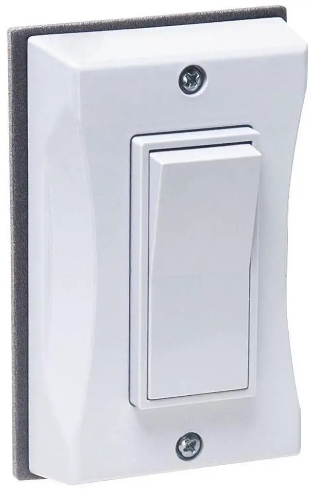 Main image of 1-Gang White Decorator Switch Weatherproof Light Switch Cover 5123-1, Outdoor Rocker Switch Cover, Scratch-Resistant Polycarbonate Weatherproof Cover