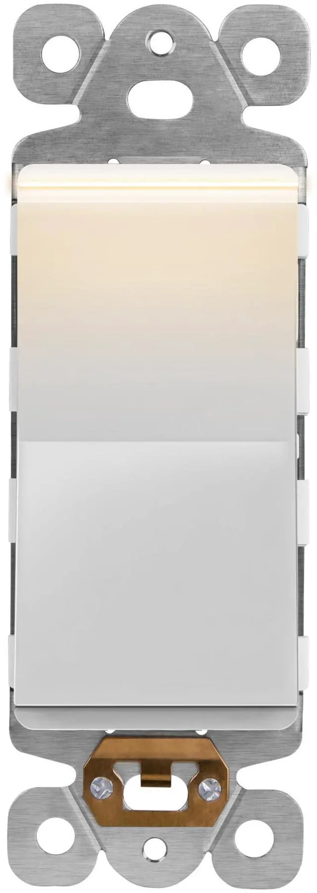 Main image of 15A Decorator Switch with Lighted Paddle, Illuminated Paddle Switch