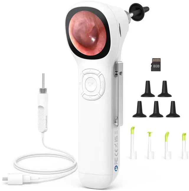 Main image of Otoscope with Light, No App Needed, HD Screen, Ear Scope Camera for Family
