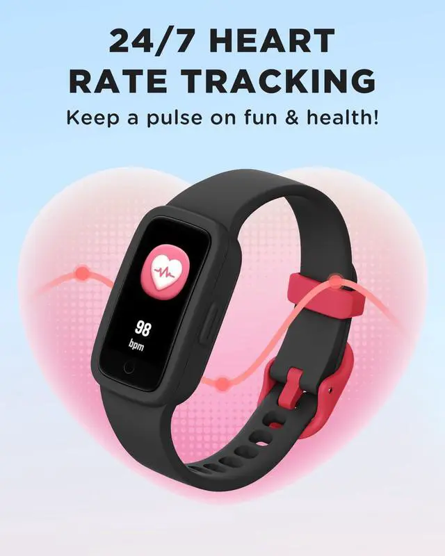 Alt view image 6 of 7 - Vigor 3 Kids Fitness Tracker Watch, AMOLED Screen for Boys Ages 5-15