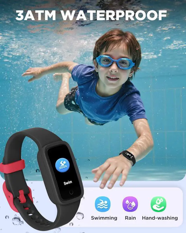 Alt view image 7 of 7 - Vigor 3 Kids Fitness Tracker Watch, AMOLED Screen for Boys Ages 5-15