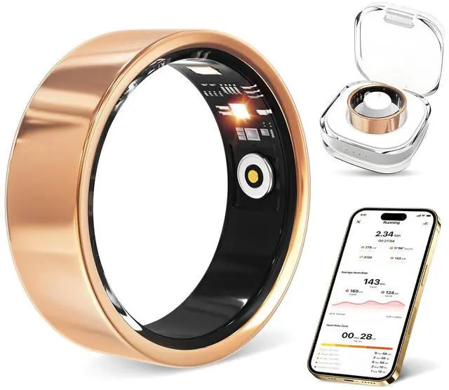 Main image of Smart Ring with Heart Rate, Blood Oxygen, Sleep Tracker, Step Tracker