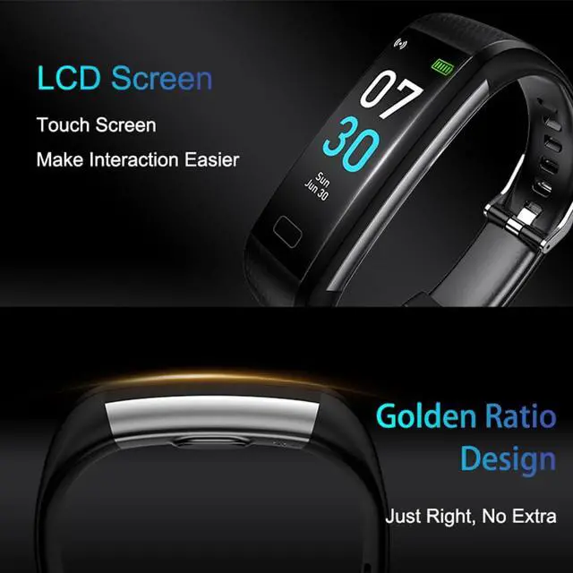 Alt view image 2 of 6 - Fitness Tracker with Heart Rate Monitor/Step Counter/Calories, Activity Tracker Smart Watch Sleep Monitor, IP68, Health Tracker Pedometer for Man Women