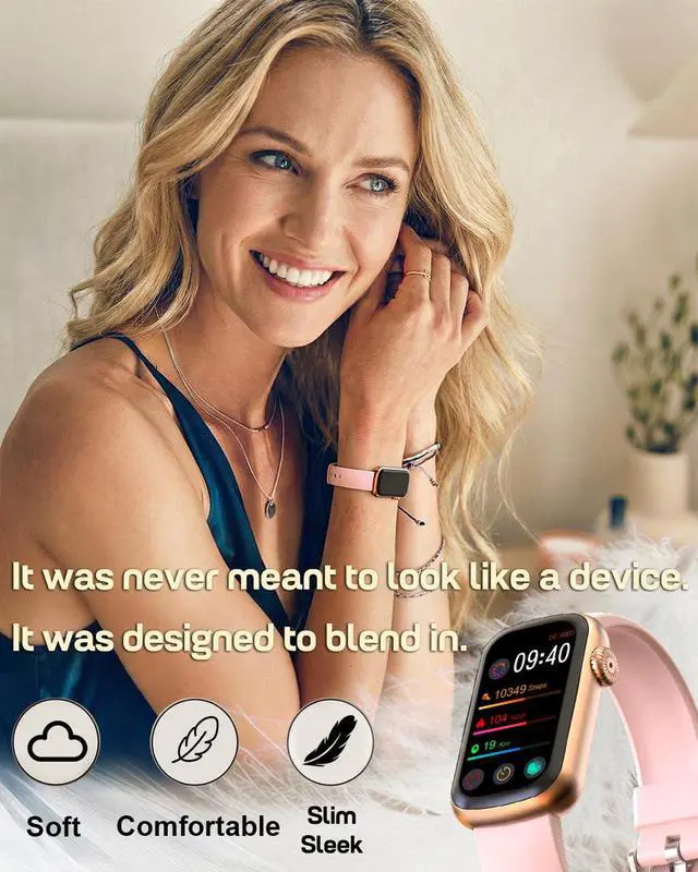 Alt view image 4 of 7 - Health Fitness Tracker, 24/7 Heart Rate Monitor with Blood Pressure, Blood Oxygen, Sleep Tracking, IP68 Waterproof Activity Trackers with Step Counter, Compatible with iOS Android