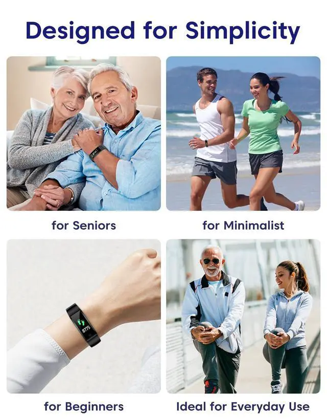 Alt view image 5 of 7 - Pedometer Watch No Bluetooth No APP No Phone Required, Simple Fitness Tracker for Men Women with Steps/Calories Counter Time/Date Display IP68 Waterproof Step Tracker for Walking Running (Black)