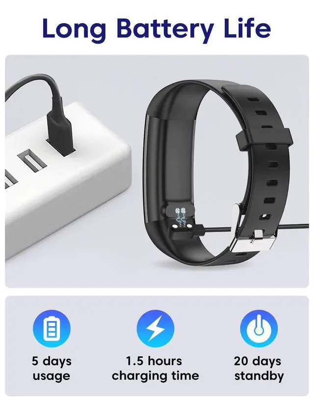 Alt view image 7 of 7 - Pedometer Watch No Bluetooth No APP No Phone Required, Simple Fitness Tracker for Men Women with Steps/Calories Counter Time/Date Display IP68 Waterproof Step Tracker for Walking Running (Black)