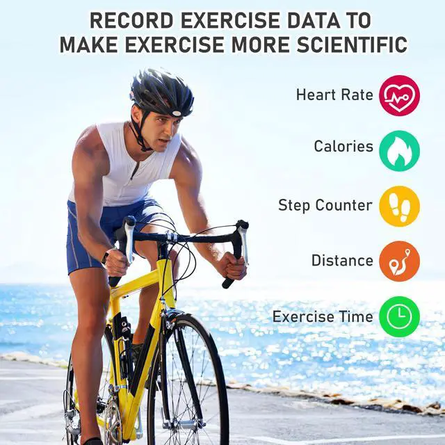 Alt view image 5 of 7 - Fitness Tracker for Women Men with Heart Rate/Blood Pressure/Calories