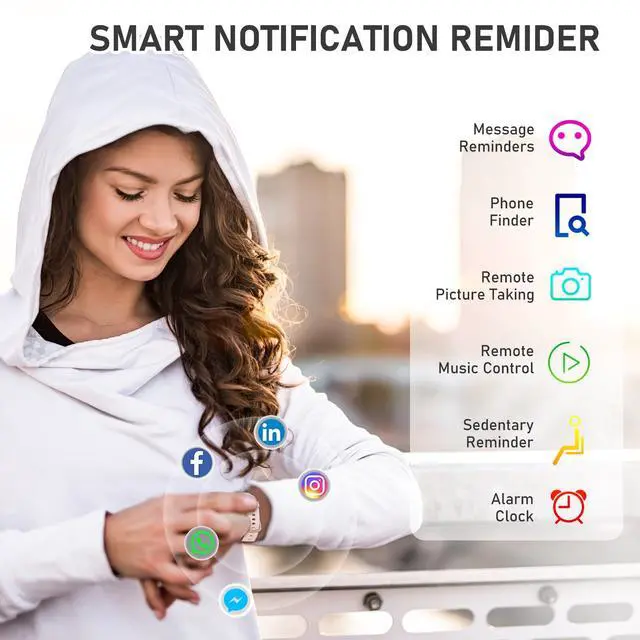 Alt view image 6 of 7 - Fitness Tracker for Women Men with Heart Rate/Blood Pressure/Calories