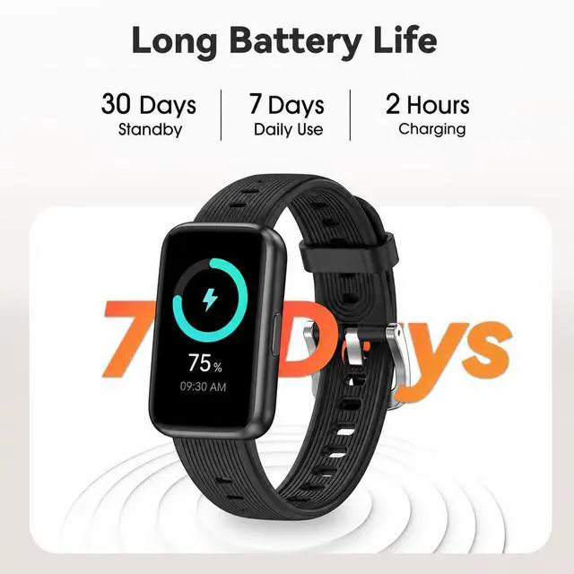 Alt view image 4 of 7 - Slim Design Fitness Tracker, No App No Phone Required, Long Battery Life