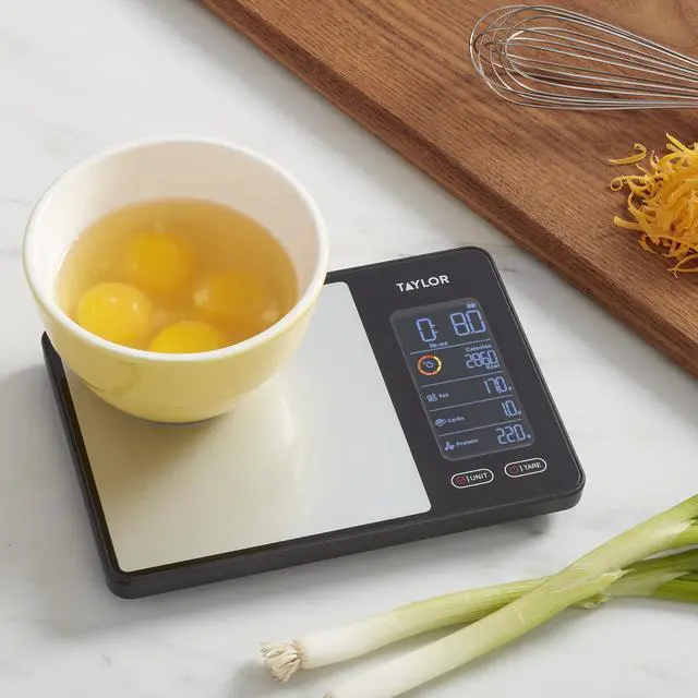 Alt view image 5 of 5 - 5340117 Smart Food Scale with Precision Hub App, Digital Kitchen Scale for Macro Tracking and Calorie Logging, 11 lb Capacity, Measures Grams, Ounces & Liquids, Batteries Included