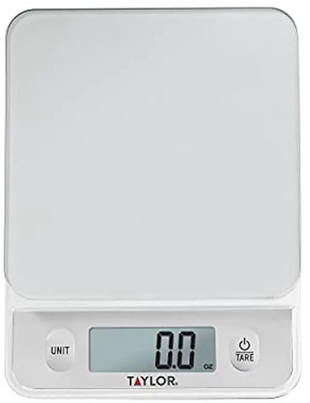 Main image of Glass Top Food Scale with Touch Controls, 11 lb Capacity, Sleek Silver Design, Accurate and Easy-to-Use Scale for Cooking and Baking