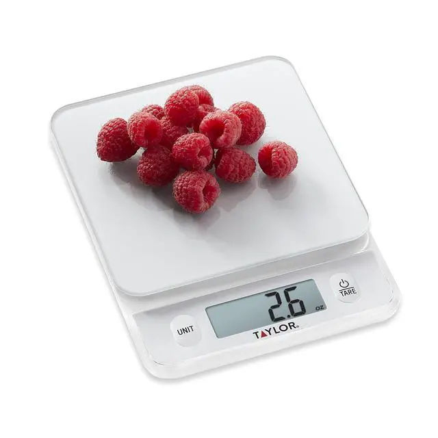 Alt view image 7 of 7 - Glass Top Food Scale with Touch Controls, 11 lb Capacity, Sleek Silver Design, Accurate and Easy-to-Use Scale for Cooking and Baking