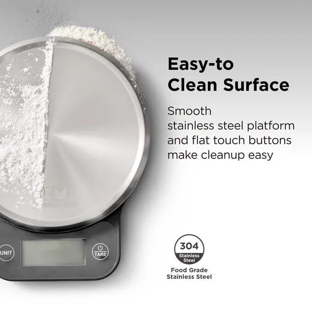 Alt view image 4 of 7 - Q-Series Digital Food Scale, Metal Gray