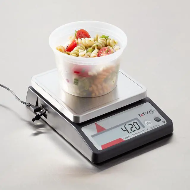 Alt view image 2 of 7 - TE10FT 11-Pound Commercial Digital Portion Control Scale, 11 lb (5 kg) in 0.1 oz (1 g) Food and Cooking Scale, Tare and Hold Function, NSF, Stainless Steel Platform