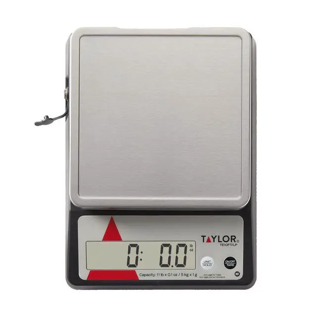 Alt view image 6 of 7 - TE10FT 11-Pound Commercial Digital Portion Control Scale, 11 lb (5 kg) in 0.1 oz (1 g) Food and Cooking Scale, Tare and Hold Function, NSF, Stainless Steel Platform