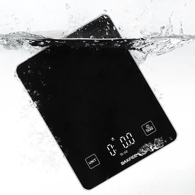 Main image of Waterproof Food Scale, 22lb Kitchen Scale, IP67, Rechargeable, Black