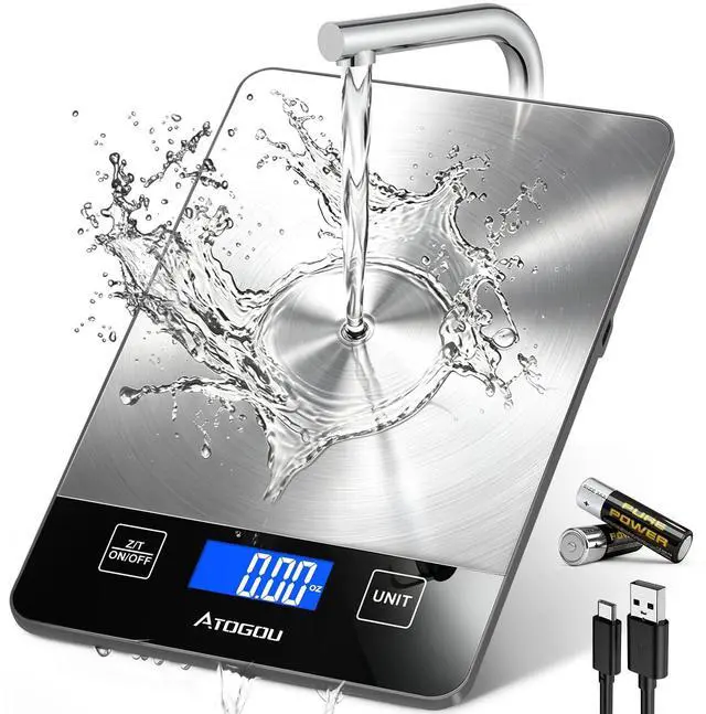 Main image of Food Scale Rechargeable - 33lb Digital Kitchen Scale Ounces Grams