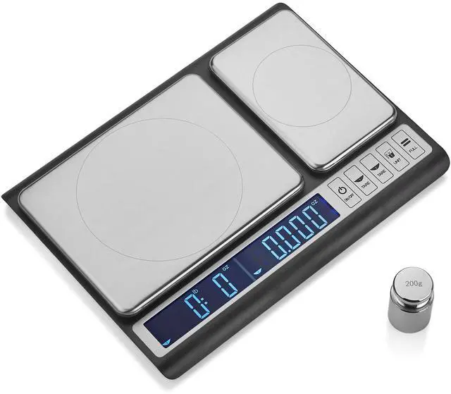 Main image of Dual Platform Digital Kitchen Scale Stainless Steel Culinary Kitchen Scale 10 kilograms x 0.01 Grams High Precision Digital Food Scale Tare Function LCD w/Backlit for Baking Cooking Food