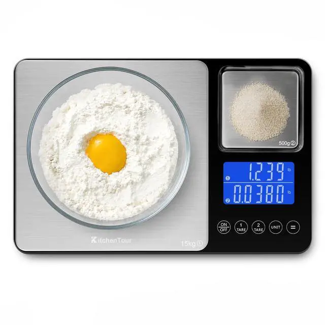 Main image of Dual Platform Digital Kitchen Food Scale, 0.001oz/33lb