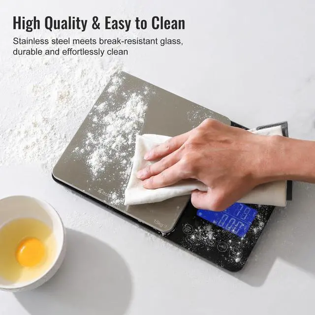Alt view image 6 of 7 - Dual Platform Digital Kitchen Food Scale, 0.001oz/33lb