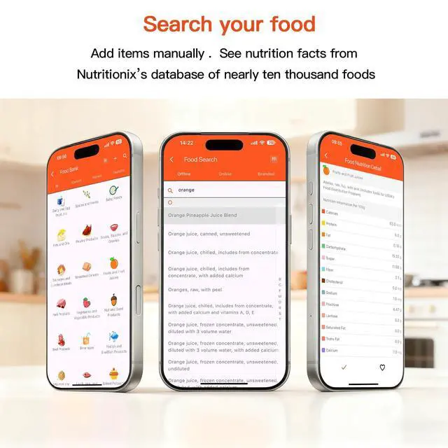 Alt view image 4 of 7 - Nutritional Scale with App, 2000g x 1g Smart Food and Kitchen Scale