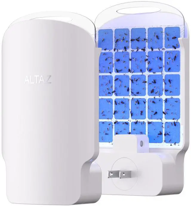 Main image of Fly Trap Indoor Plug in Electric Bug Zapper with Six Light - Free Flying Insect Traps - Silent, Pet Safe & Mess - Gnat Catcher & Fruit Fly Killer(1 Device + 1 Refill)