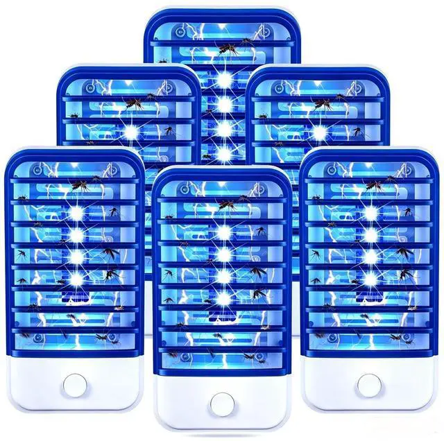Main image of 2026 New Bug Zapper Indoor Plug in Flying Insect Trap, Electronic Mosquito Zapper Ultimate Fly Zappers Gnat Traps Lamp for Home, Kitchen, Bedroom, Living Room,Office (6 Units)