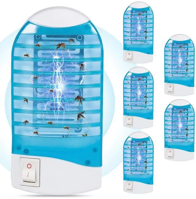 Main image of 2026 Plug in Bug Zapper 6 PCS,Electronic Mosquito Zapper Indoor Bug Zapper Plug in for Flying Insect Automatic Mosquito Trap Mosquito Light with Purple Led Light for Patio, Bedroom, Kitchen, Office