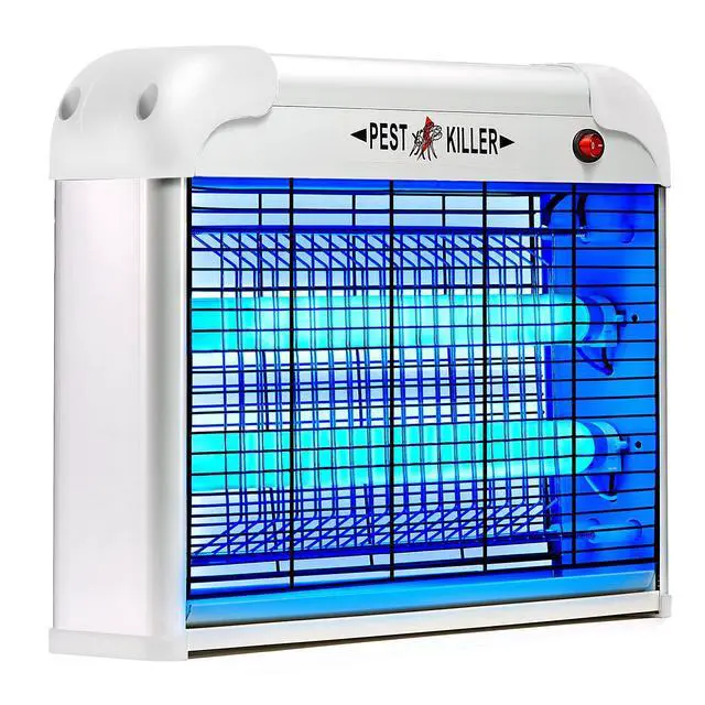 Alt view image 2 of 7 - Electric Bug Zapper Indoor with 2 Replacement UV Blue Light Attract Bulbs