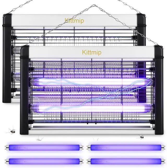 Main image of 2 Pack 20W Indoor Bug Zapper with 2800V Grid (4 Bulbs)