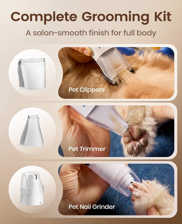 Alt view image 6 of 7 - Dog Grooming Vacuum Kit with 6 Tools