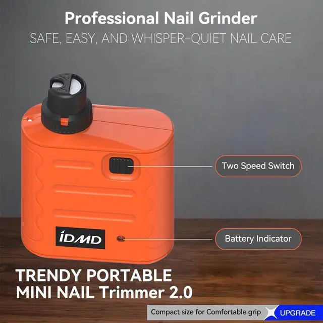Alt view image 2 of 7 - Dog Nail Grinder Quiet,Dog Nail Trimmers with Light, Pro Pet Nail Grinder