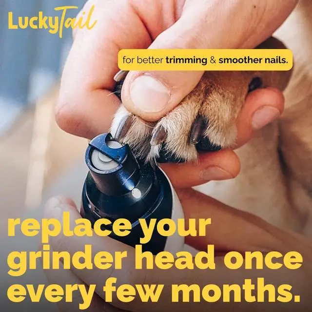 Alt view image 4 of 7 - Dog Nail Grinder - Hard & Soft Replacement Heads - Small & Large Dogs - Premium Quality - Diamond Tip Drill Bit - Professional Dog Nail Trimmers - Grooming Tool kit - 2 Pack