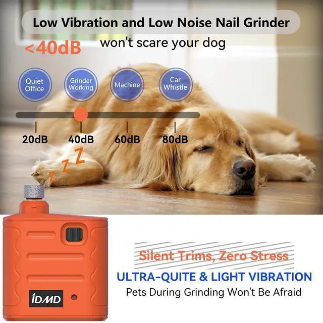 Alt view image 5 of 7 - Dog Nail Grinder Quiet,Dog Nail Trimmers with Light, Pro Pet Nail Grinder