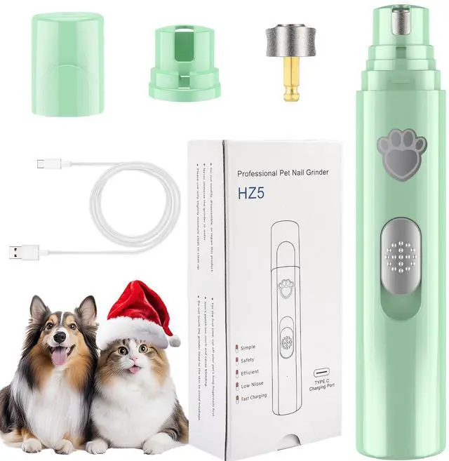 Main image of Dog Nail Grinder, 2-Speed Rechargeable Dog Nail Trimmers for Large Medium & Small Dogs, Upgrade Professional Electric Pet Paws Grooming, Quiet Puppy Grooming Tool, for Dogs Cats