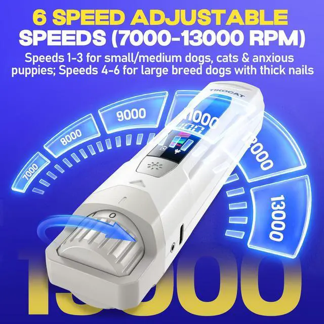 Alt view image 3 of 7 - Whisper-Quiet Dog Nail Grinder 50% More Powerful for Sensitive Dogs,Cats