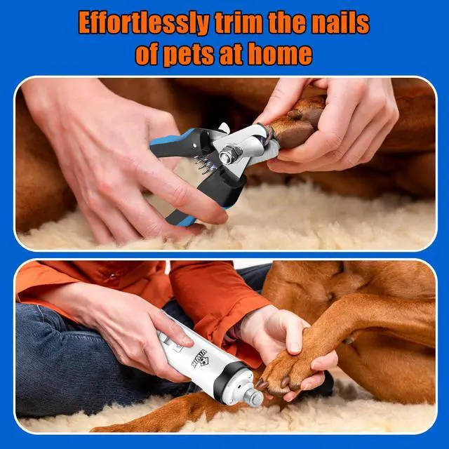 Alt view image 7 of 7 - Dog Nail Trimmers with Light, Cat Dog Nail Clippers, Dog Nail Grinder Quiet for Large Medium Small Dogs Paw & Cats Claw, Electric 2-Speed Pet Toenail Grooming Supplies, Gifts for Dog Lovers.
