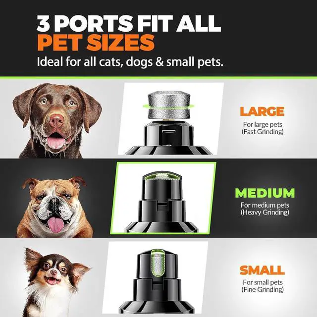 Alt view image 6 of 7 - Whisper Quiet Dog Nail Grinder Safe & Stress-Free for Sensitive Dogs Cats