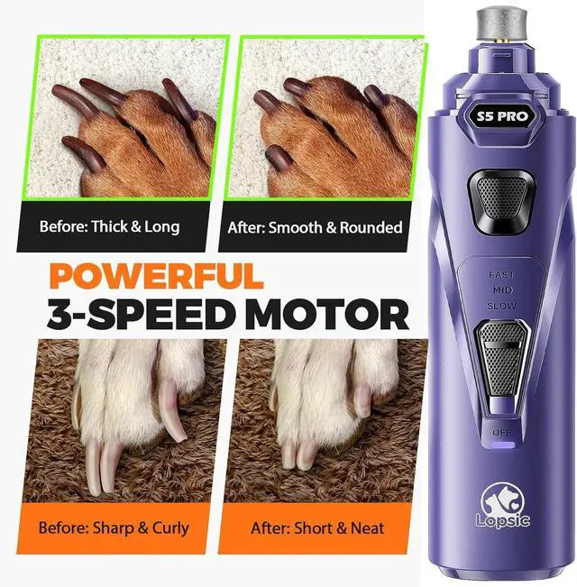 Alt view image 4 of 7 - Whisper Quiet Dog Nail Grinder Safe & Stress-Free for Sensitive Dogs Cats