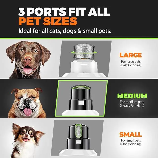 Alt view image 6 of 7 - Whisper Quiet Dog Nail Grinder Safe & Stress-Free for Sensitive Dogs Cats