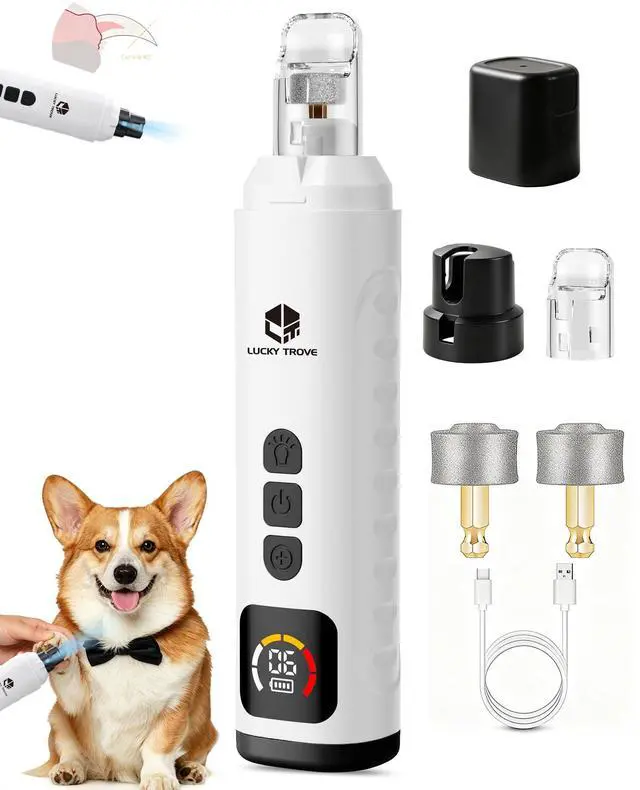Main image of 2026 New Silent Dog Nail Grinder, Brushless Motor Drive 40db Ultra-Quiet