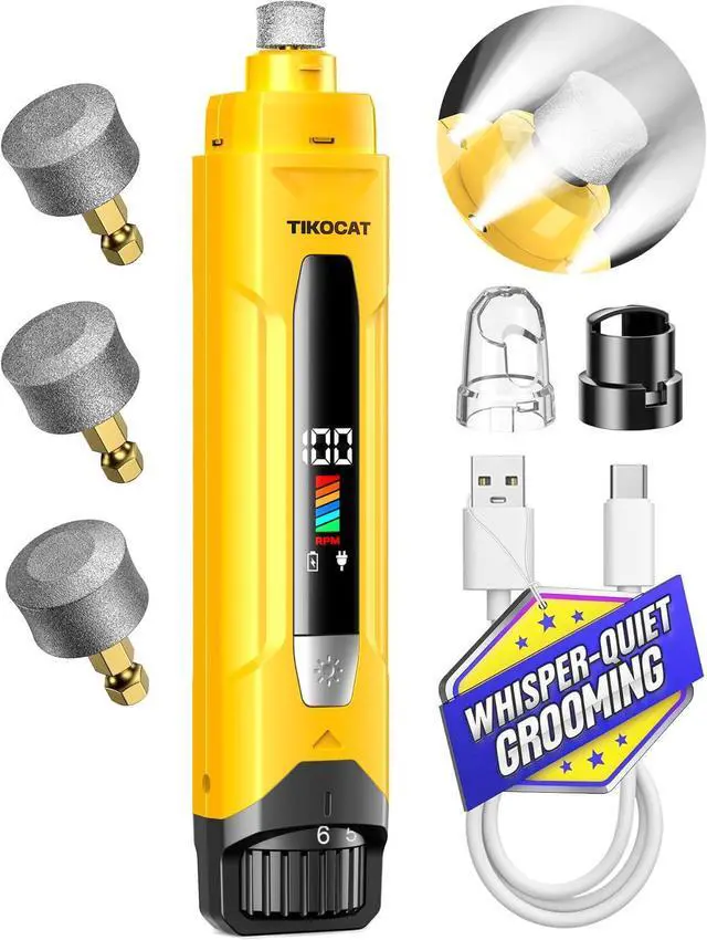 Main image of Whisper-Quiet Dog Nail Grinder 50% More Powerful for Sensitive Dogs,Cats