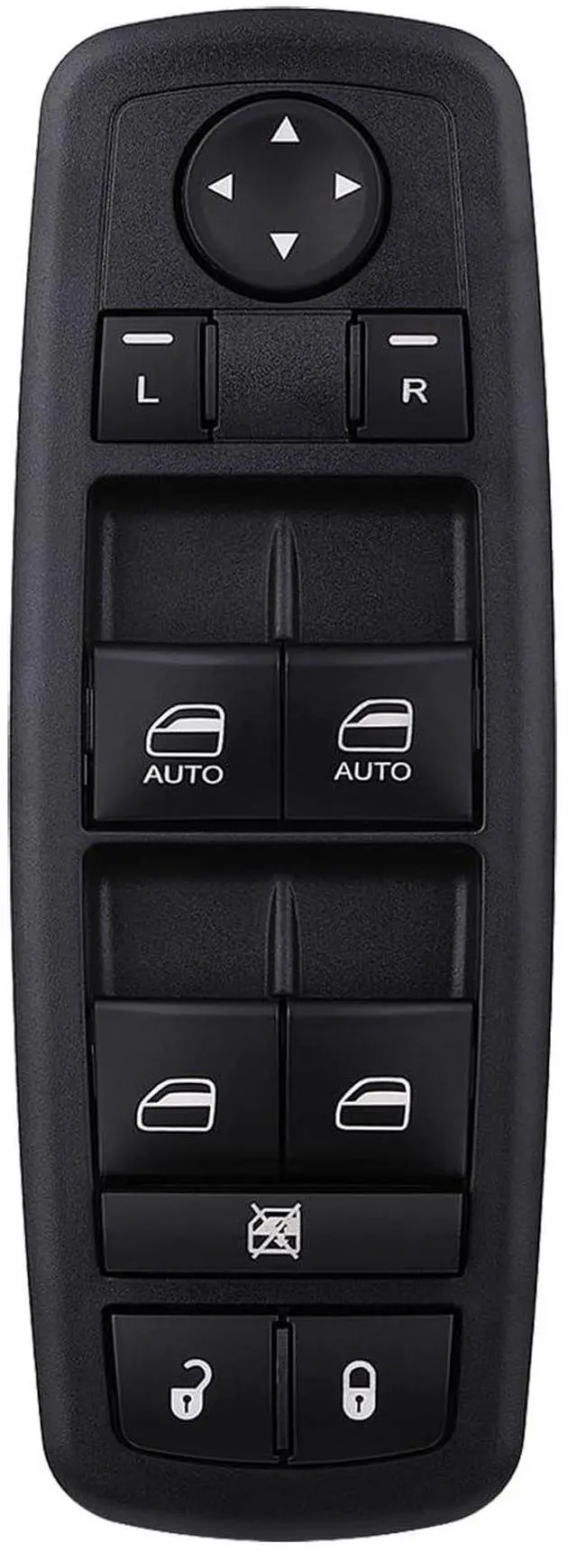 Main image of Master Power Window Switch Door Lock Main Control Button Front Left Driver Side Compatible with 2009 2010 2011 2012 Dodge RAM 1500/2500/3500 Pickup Crew Cab Quad Replacement 4602863AB 4602863AC