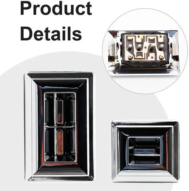 Alt view image 3 of 7 - 2PCS 20061549 Window Master Switch Replacement for Chevrolet C10/20/30 (1982-1986) S10 (1982-1988) G10/20/30 (1980-1994) Monte Carlo (1982-1988) El Camino (1982-1987)