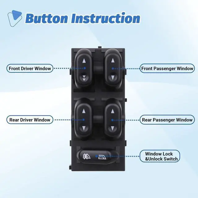 Alt view image 3 of 6 - Master Power Window Switch for 2004-2008 Ford F-150 03-06 Expedition