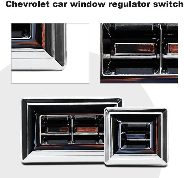Alt view image 4 of 7 - 2PCS 20061549 Window Master Switch Replacement for Chevrolet C10/20/30 (1982-1986) S10 (1982-1988) G10/20/30 (1980-1994) Monte Carlo (1982-1988) El Camino (1982-1987)